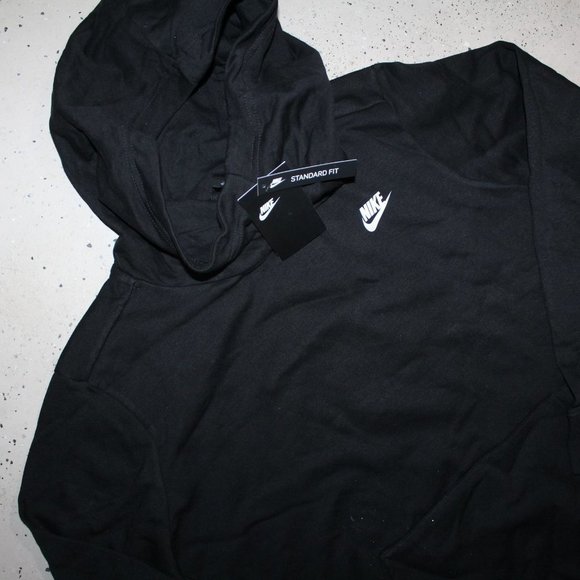 NWT NIKE WOMEN'S PLUS HOODIE SWEATSHIRT BLACK - Picture 2 of 6